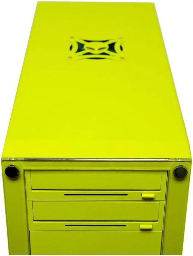 Alt view image 6 of 11 - APEVIA X-Dreamer ATXB3KLW-YL Yellow Steel ATX Mid Tower Computer Case 420W Power Supply