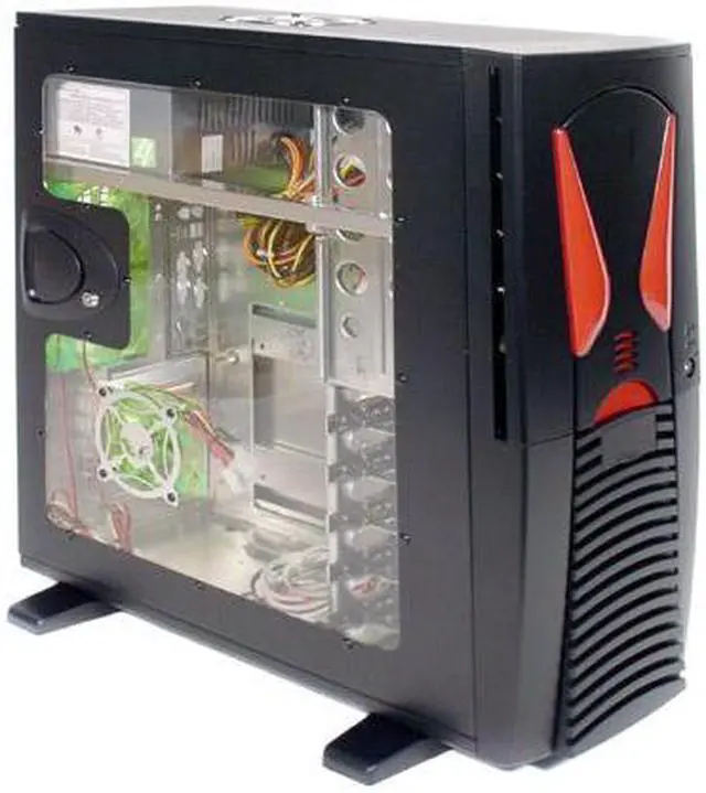 Main image of APEVIA X-Alien ATXA7AW-BK/420 Black Aluminum Server Computer Case 420W Power Supply