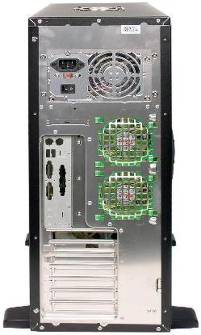 Alt view image 9 of 12 - APEVIA X-Alien ATXA7AW-BK/420 Black Aluminum Server Computer Case 420W Power Supply