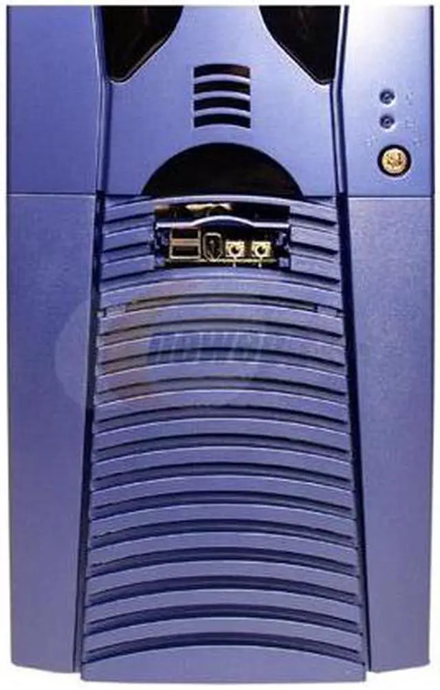 Alt view image 2 of 10 - APEVIA X-Alien ATXA7AW-BL/420 Blue Aluminum Server Computer Case 420W Power Supply