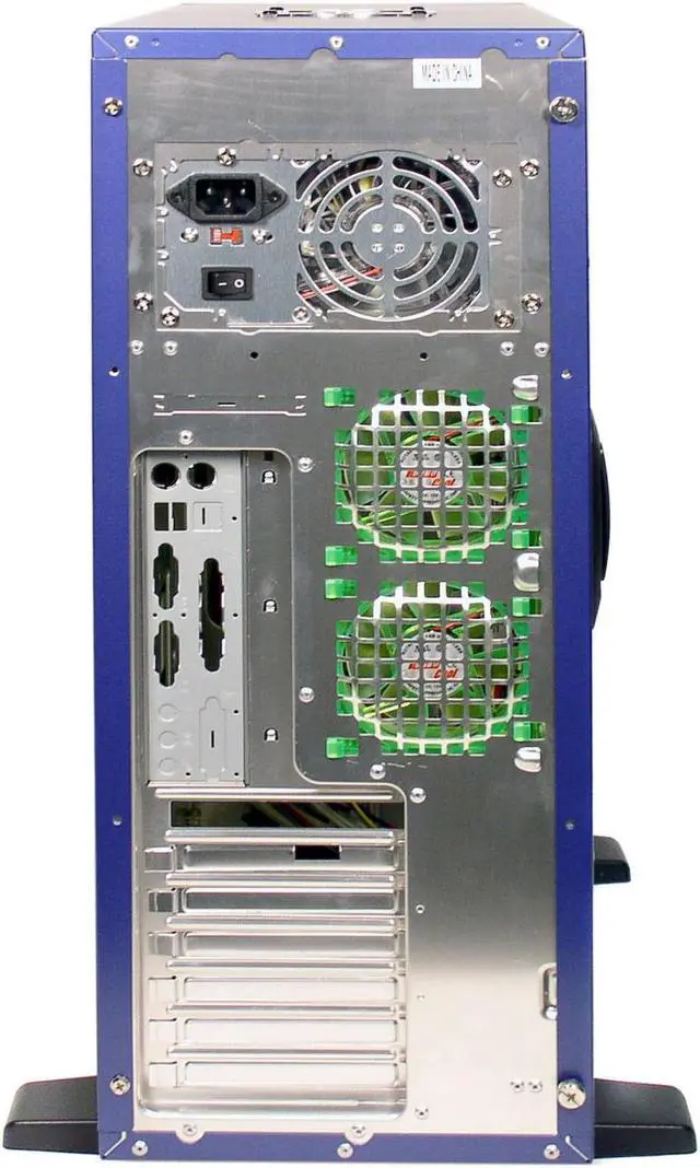 Alt view image 9 of 10 - APEVIA X-Alien ATXA7AW-BL/420 Blue Aluminum Server Computer Case 420W Power Supply