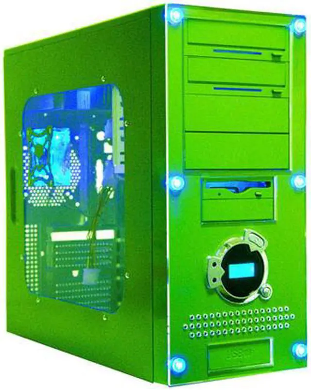 Main image of APEVIA X-Dreamer II ATXB4KLW-GN Green Steel ATX Mid Tower Computer Case ATX 420W power supply for AMD/Intel Power Supply