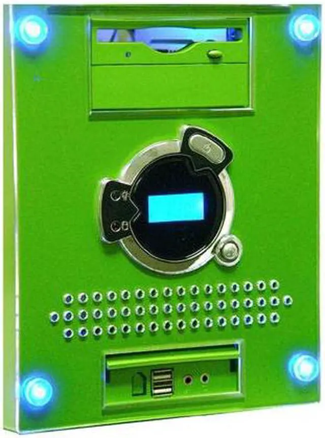 Alt view image 3 of 12 - APEVIA X-Dreamer II ATXB4KLW-GN Green Steel ATX Mid Tower Computer Case ATX 420W power supply for AMD/Intel Power Supply