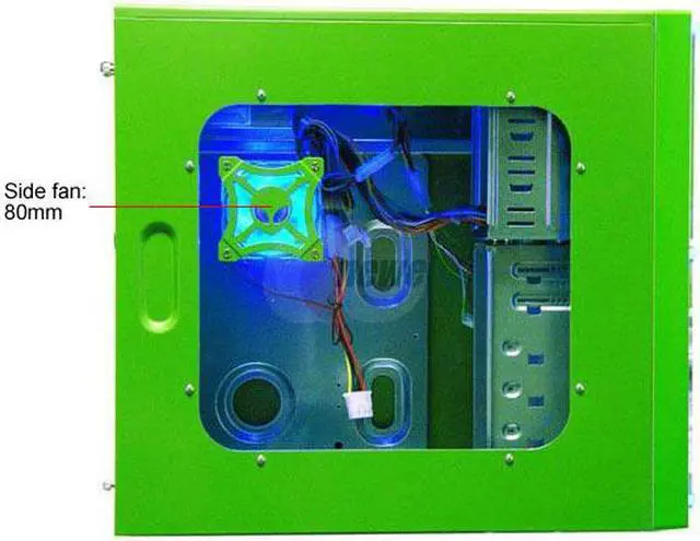 Alt view image 5 of 12 - APEVIA X-Dreamer II ATXB4KLW-GN Green Steel ATX Mid Tower Computer Case ATX 420W power supply for AMD/Intel Power Supply