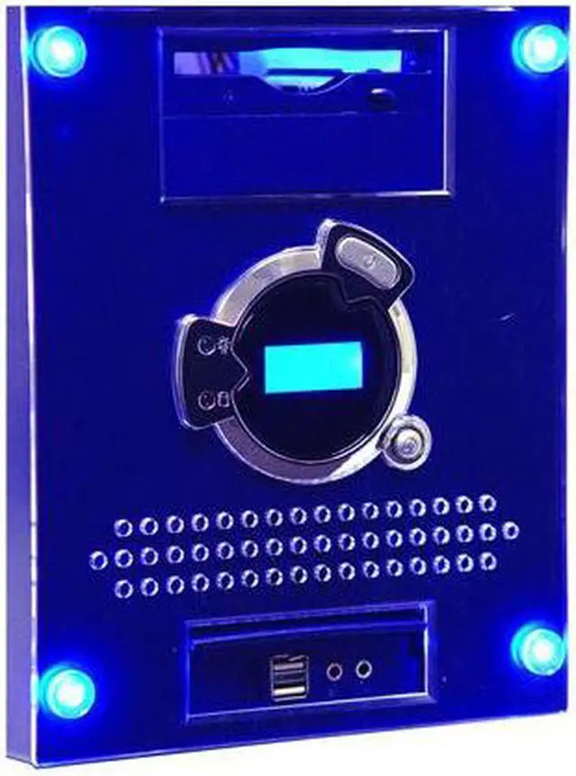 Alt view image 8 of 13 - APEVIA X-Dreamer II ATXB4KLW-BL Blue Steel ATX Mid Tower Computer Case 420W Power Supply