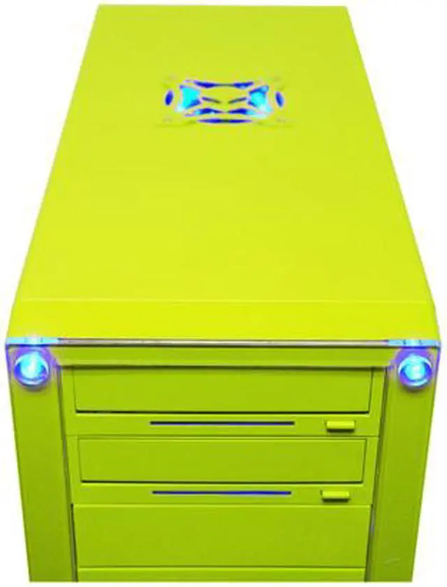 Alt view image 4 of 15 - APEVIA X-Dreamer II ATXB4KLW-YL Yellow Steel ATX Mid Tower Computer Case 420W Power Supply