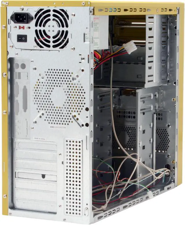 Alt view image 12 of 15 - APEVIA X-Dreamer II ATXB4KLW-YL Yellow Steel ATX Mid Tower Computer Case 420W Power Supply
