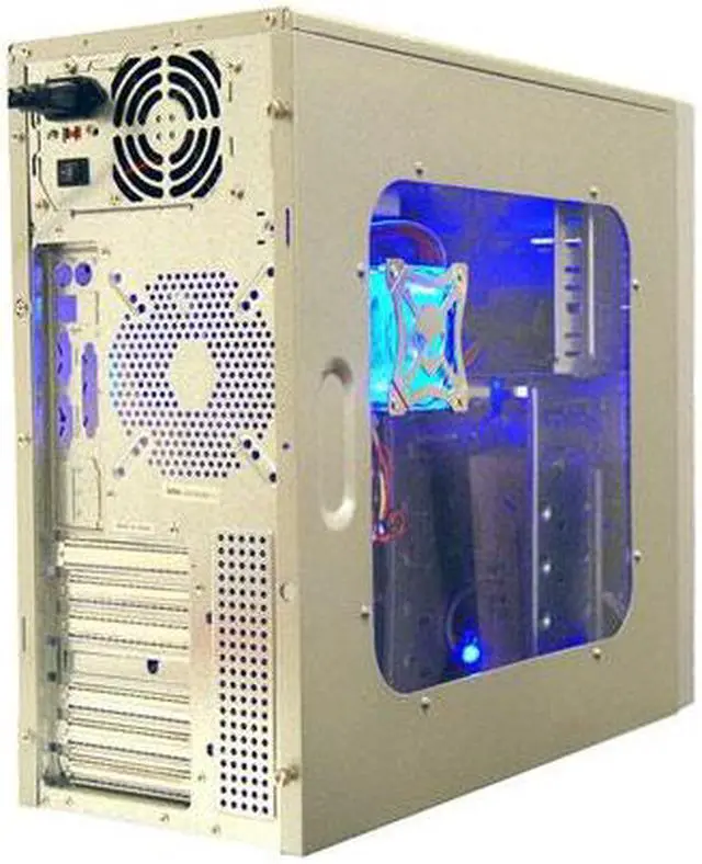 Alt view image 8 of 12 - APEVIA X-Dreamer II ATXB4KLW-AL Silver Steel ATX Mid Tower Computer Case ATX 420W for AMD/Intel Power Supply