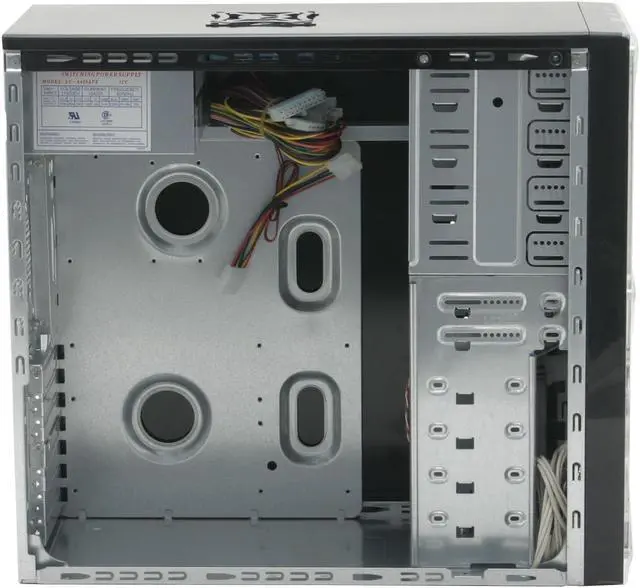 Alt view image 11 of 14 - APEVIA X-Dreamer II ATXB4KLW-BK Black Steel ATX Mid Tower Computer Case 420W Power Supply