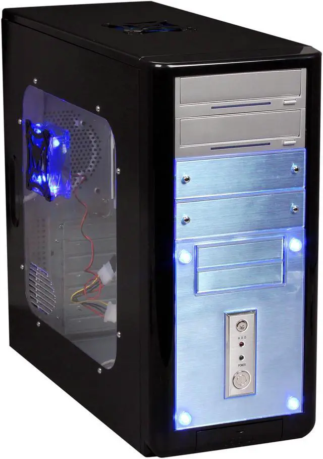 Main image of APEVIA X-Gear ATXB5KLW-BK Black Steel ATX Mid Tower Computer Case 420W Power Supply