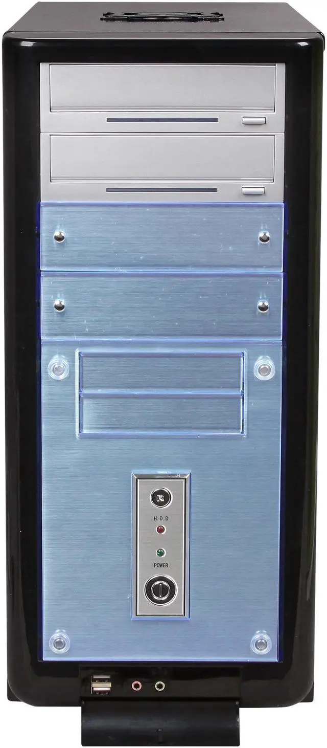 Alt view image 2 of 9 - APEVIA X-Gear ATXB5KLW-BK Black Steel ATX Mid Tower Computer Case 420W Power Supply