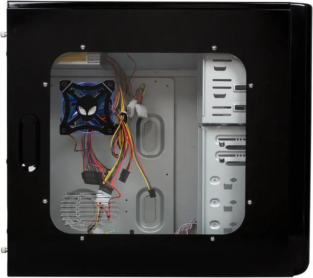 Alt view image 4 of 9 - APEVIA X-Gear ATXB5KLW-BK Black Steel ATX Mid Tower Computer Case 420W Power Supply