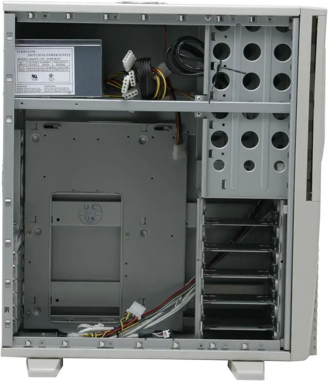 Alt view image 11 of 17 - APEVIA X-Alien ATXA1A/420 Beige Steel Server Computer Case 420W Power Supply