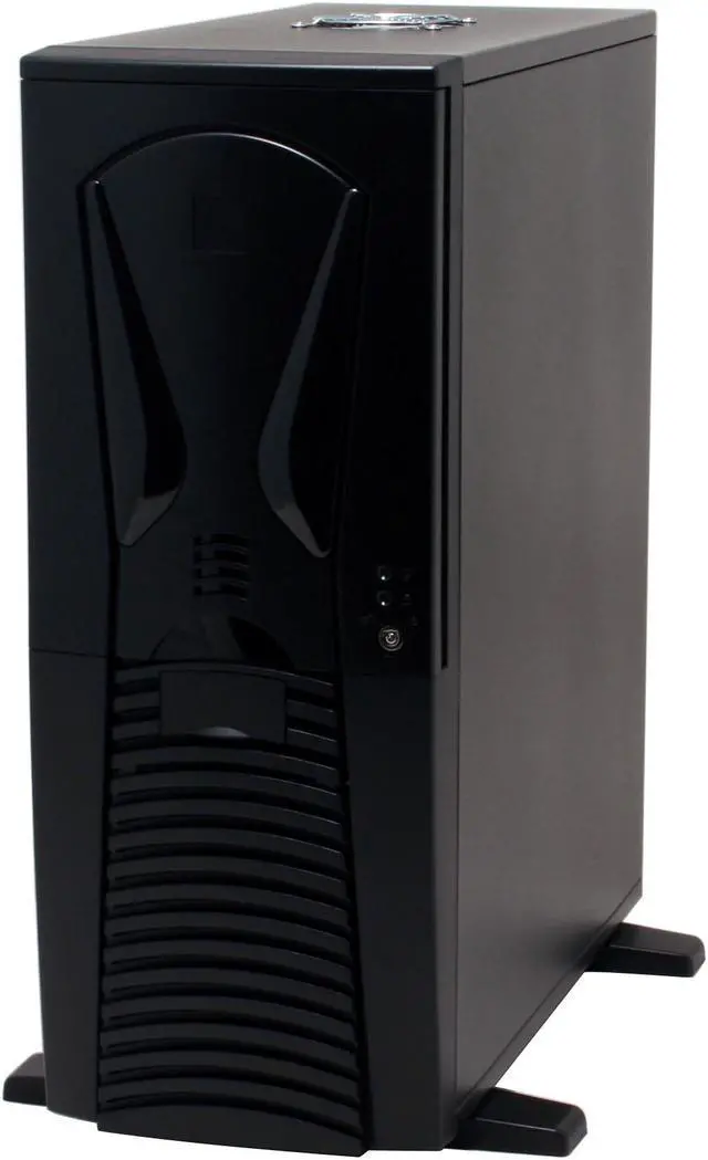 Alt view image 3 of 15 - APEVIA X-Alien ATXA1A-BK/420 Black Steel Server Computer Case 420W Power Supply