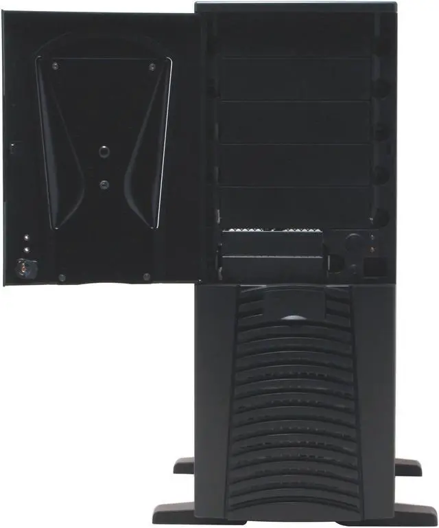 Alt view image 5 of 15 - APEVIA X-Alien ATXA1A-BK/420 Black Steel Server Computer Case 420W Power Supply