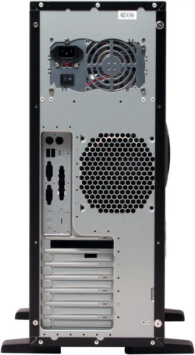 Alt view image 8 of 15 - APEVIA X-Alien ATXA1A-BK/420 Black Steel Server Computer Case 420W Power Supply