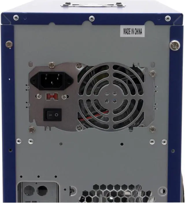 Alt view image 10 of 12 - APEVIA X-Alien ATXA1AW-BL/420 Blue Steel Server Computer Case 420W Power Supply