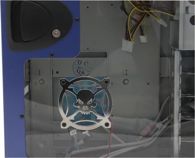 Alt view image 11 of 12 - APEVIA X-Alien ATXA1AW-BL/420 Blue Steel Server Computer Case 420W Power Supply