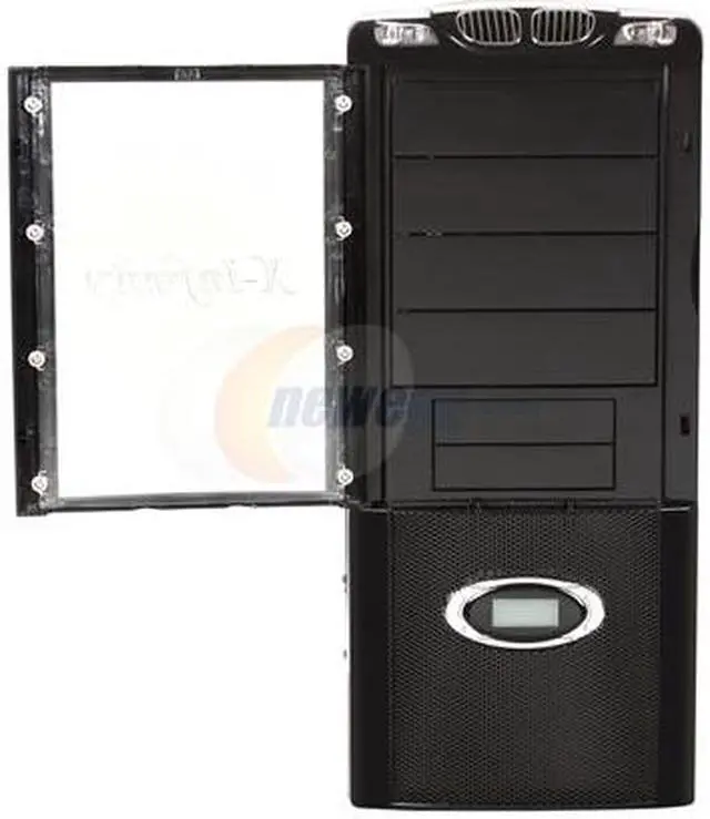 Alt view image 2 of 5 - APEVIA X-Infinity ATXB6KLW-BK/420 Black Steel ATX Mid Tower Computer Case 420W Power Supply
