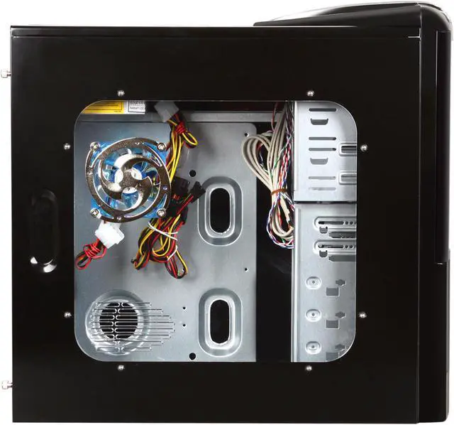 Alt view image 4 of 5 - APEVIA X-Infinity ATXB6KLW-BK/420 Black Steel ATX Mid Tower Computer Case 420W Power Supply