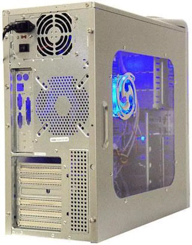 Alt view image 6 of 13 - APEVIA X-Infinity ATXB6KLW-AL Silver Steel ATX Mid Tower Computer Case ATX 350W power supply for AMD/Intel Power Supply