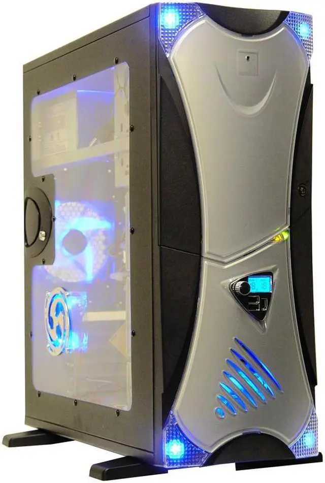 Main image of APEVIA X-Navigator ATXA9NW-AL/450 Black/Silver Steel ATX Mid Tower Computer Case 450W Power Supply