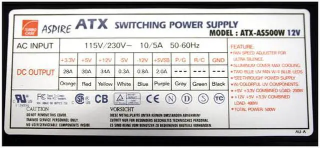 Alt view image 9 of 13 - APEVIA X-Navigator ATXA8NW-AL/500 Silver / Black Aluminum ATX Full Tower Computer Case 500W Power Supply