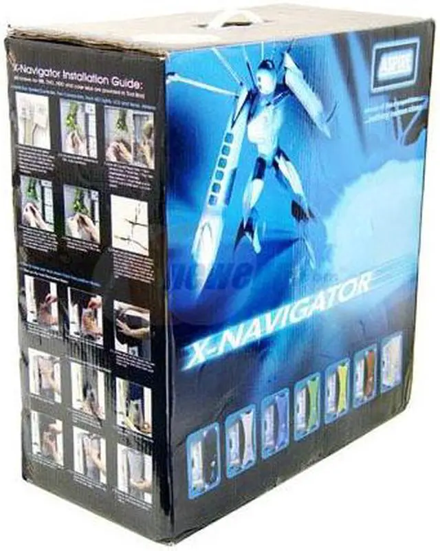 Alt view image 13 of 13 - APEVIA X-Navigator ATXA8NW-AL/500 Silver / Black Aluminum ATX Full Tower Computer Case 500W Power Supply