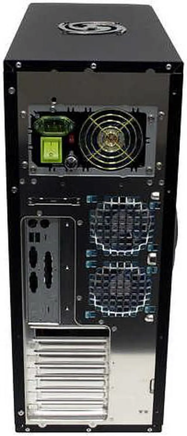 Alt view image 8 of 13 - APEVIA X-Navigator ATXA8NW-AL/500 Silver / Black Aluminum ATX Full Tower Computer Case 500W Power Supply