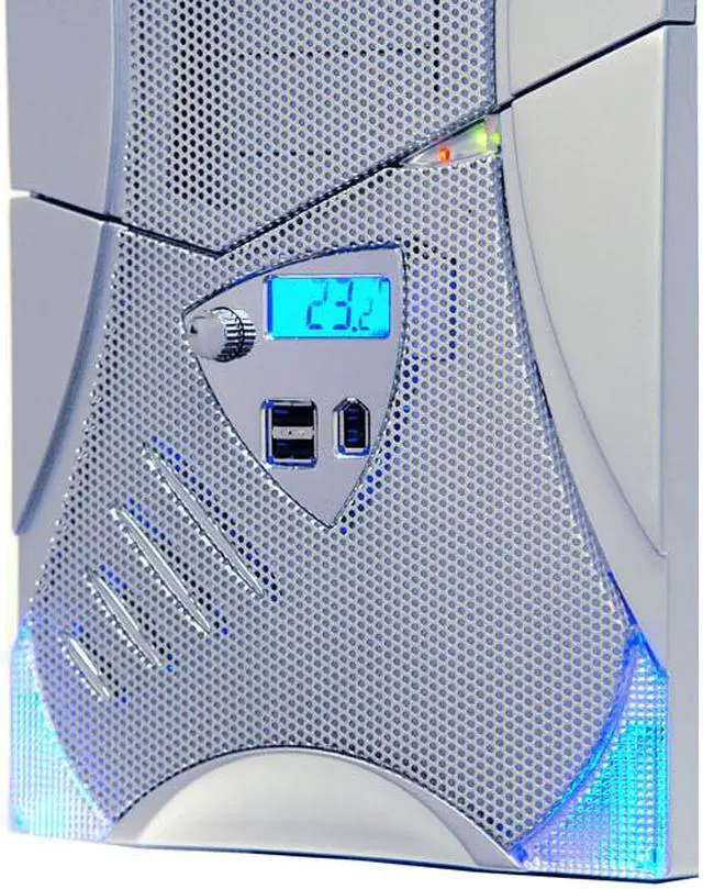 Alt view image 5 of 18 - APEVIA X-Plorer ATXB8KLW-SS/420 Silver Steel ATX Mid Tower Computer Case 420W Power Supply
