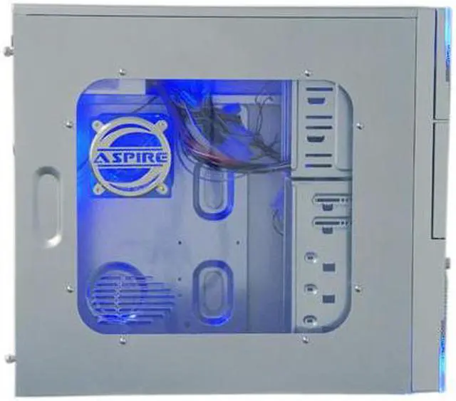 Alt view image 6 of 18 - APEVIA X-Plorer ATXB8KLW-SS/420 Silver Steel ATX Mid Tower Computer Case 420W Power Supply