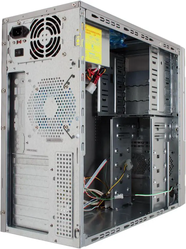 Alt view image 13 of 18 - APEVIA X-Plorer ATXB8KLW-SS/420 Silver Steel ATX Mid Tower Computer Case 420W Power Supply