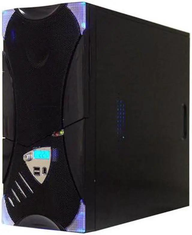 Alt view image 4 of 17 - APEVIA X-Plorer ATXB8KLW-BK/420 Black Steel ATX Mid Tower Computer Case 420W Power Supply