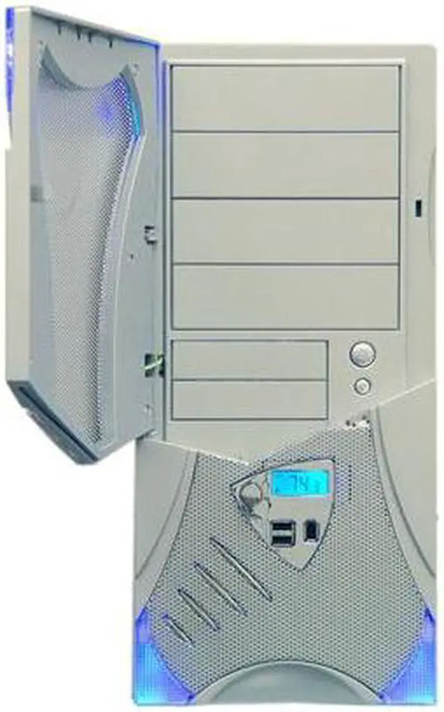 Alt view image 4 of 14 - APEVIA X-Plorer ATXB8KLW-SS Silver Steel ATX Mid Tower Computer Case