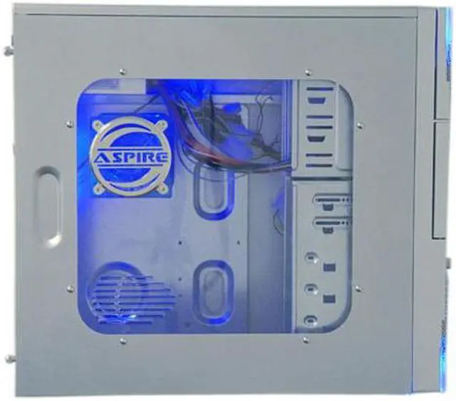 Alt view image 7 of 14 - APEVIA X-Plorer ATXB8KLW-SS Silver Steel ATX Mid Tower Computer Case