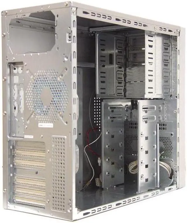 Alt view image 11 of 14 - APEVIA X-Plorer ATXB8KLW-SS Silver Steel ATX Mid Tower Computer Case