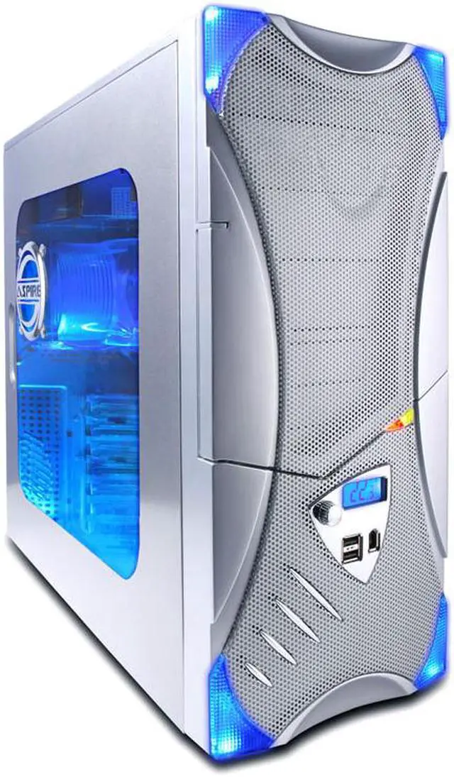Main image of APEVIA X-Plorer ATXB8KLW-SS Silver Steel ATX Mid Tower Computer Case