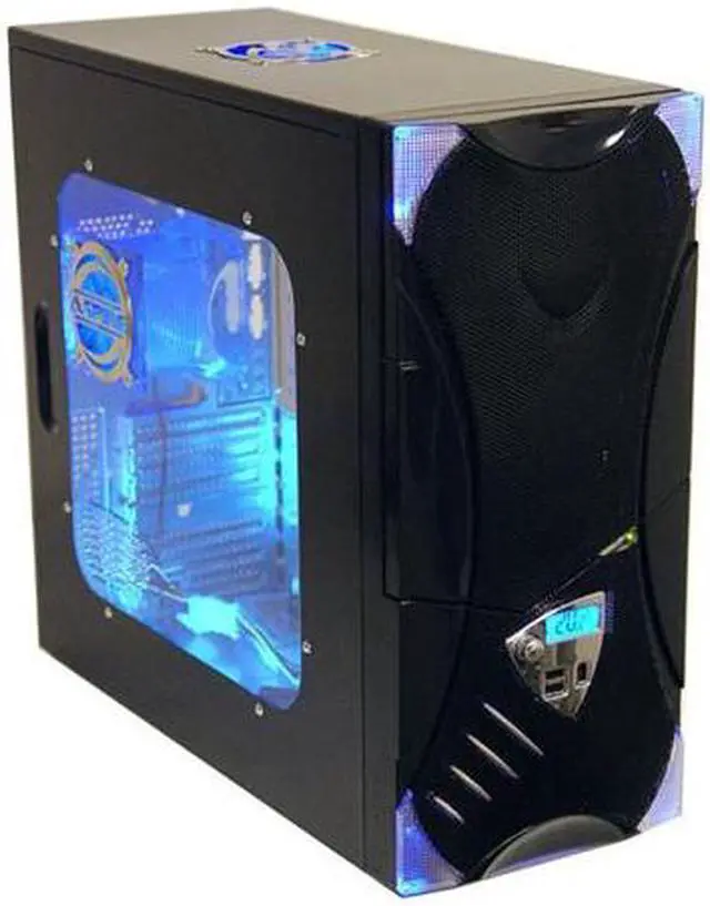 Alt view image 2 of 15 - APEVIA X-Plorer ATXB8KLW-BK Black Steel ATX Mid Tower Computer Case