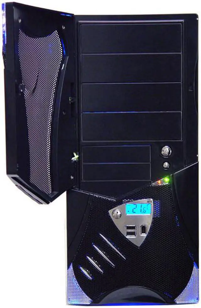 Alt view image 5 of 15 - APEVIA X-Plorer ATXB8KLW-BK Black Steel ATX Mid Tower Computer Case