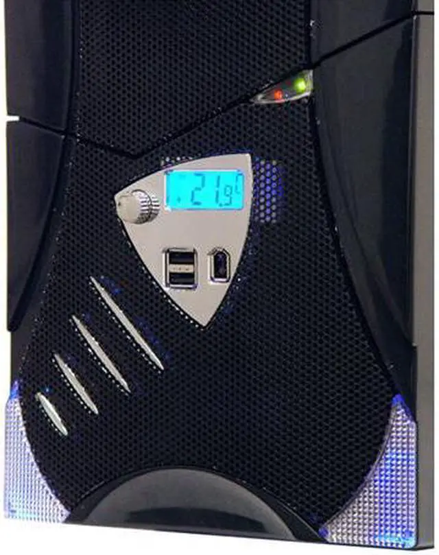 Alt view image 6 of 15 - APEVIA X-Plorer ATXB8KLW-BK Black Steel ATX Mid Tower Computer Case