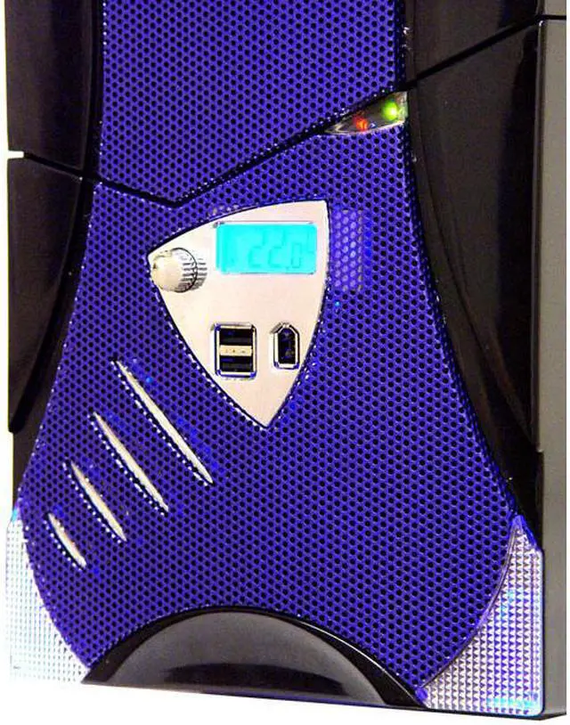 Alt view image 6 of 16 - APEVIA X-Plorer ATXB8KLW-BL Black/Blue Steel ATX Mid Tower Computer Case
