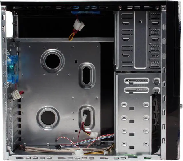 Alt view image 12 of 16 - APEVIA X-Plorer ATXB8KLW-BL Black/Blue Steel ATX Mid Tower Computer Case