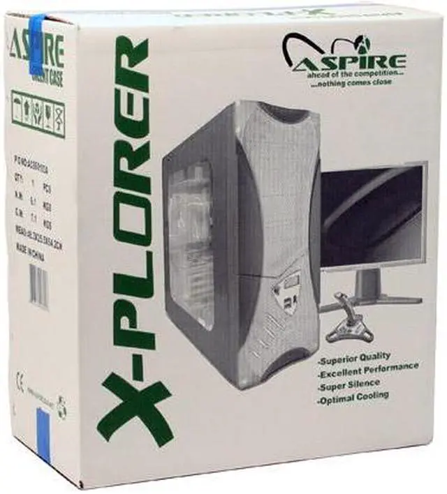 Alt view image 16 of 16 - APEVIA X-Plorer ATXB8KLW-BL Black/Blue Steel ATX Mid Tower Computer Case