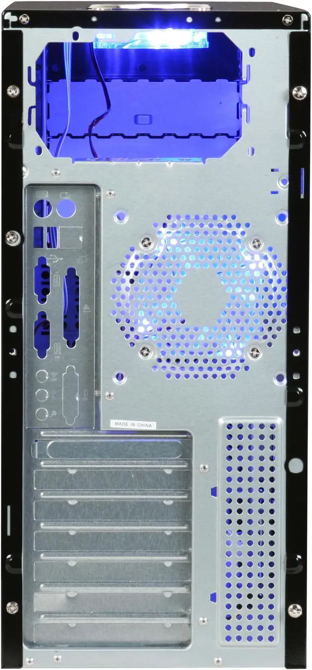 Alt view image 12 of 12 - APEVIA X-Plorer ATXB8KLW-RD Black Body/Red Front Panel Steel ATX Mid Tower Computer Case