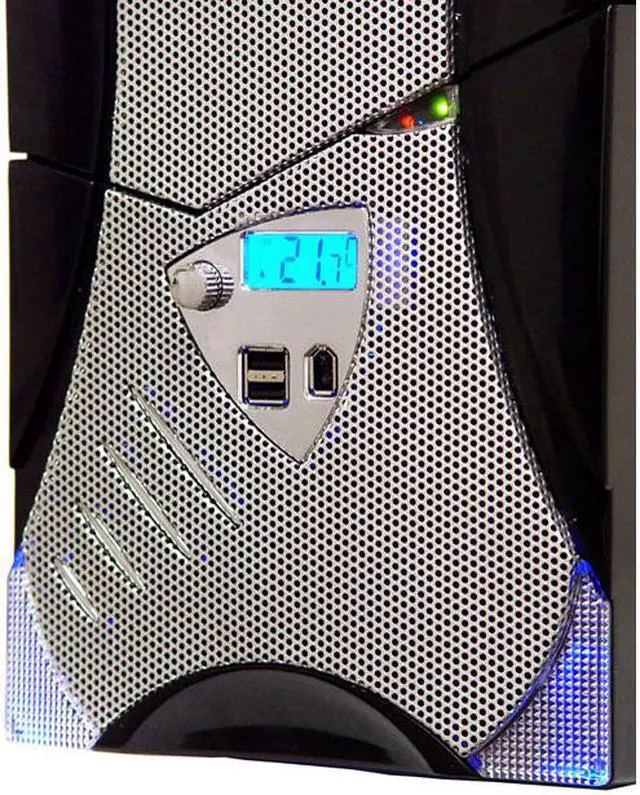 Alt view image 6 of 19 - APEVIA X-Plorer ATXB8KLW-AL/420 Black Body/Silver Front Panel Steel ATX Mid Tower Computer Case 420W Power Supply