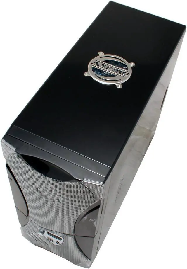 Alt view image 7 of 19 - APEVIA X-Plorer ATXB8KLW-AL/420 Black Body/Silver Front Panel Steel ATX Mid Tower Computer Case 420W Power Supply