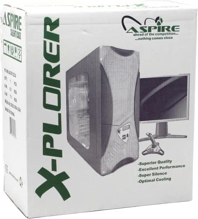 Alt view image 18 of 19 - APEVIA X-Plorer ATXB8KLW-AL/420 Black Body/Silver Front Panel Steel ATX Mid Tower Computer Case 420W Power Supply