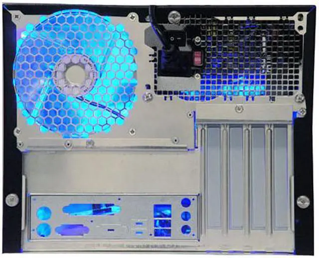 Alt view image 7 of 11 - APEVIA X-QPACK-RD/420 Black/Red Aluminum 1.0 w/ ABS plastic front panel Micro ATX Desktop Computer Case 420W Power Supply