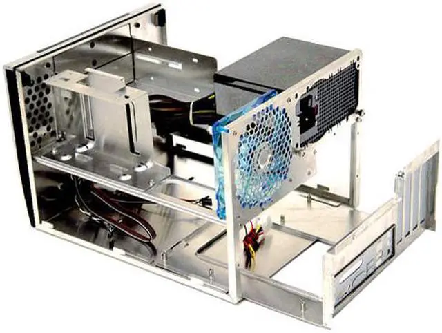 Alt view image 9 of 11 - APEVIA X-QPACK-RD/420 Black/Red Aluminum 1.0 w/ ABS plastic front panel Micro ATX Desktop Computer Case 420W Power Supply