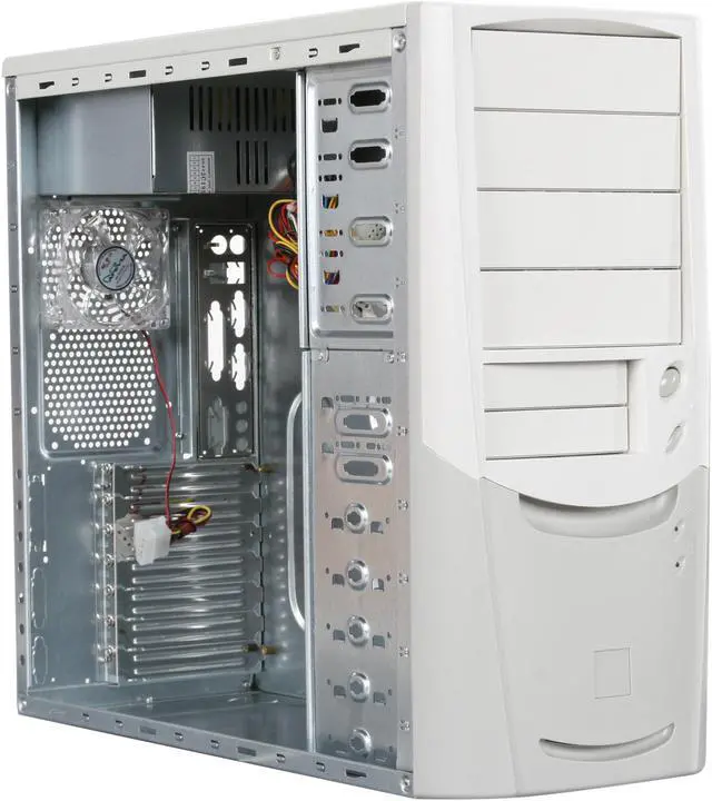 Alt view image 8 of 9 - APEVIA ATX998KL Beige Steel ATX Mid Tower Computer Case 250W Power Supply